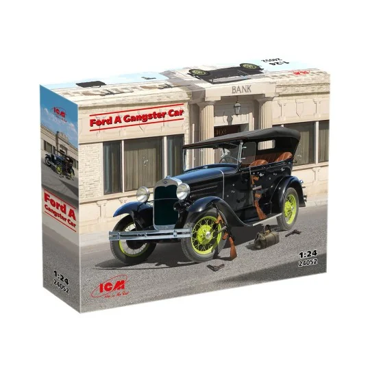 Ford Model A Voiture Gangsters 1/24 ICM 24052 - 5 ICM-24052-Ford Model A Voiture Gangsters 1/24 ICM - 24052