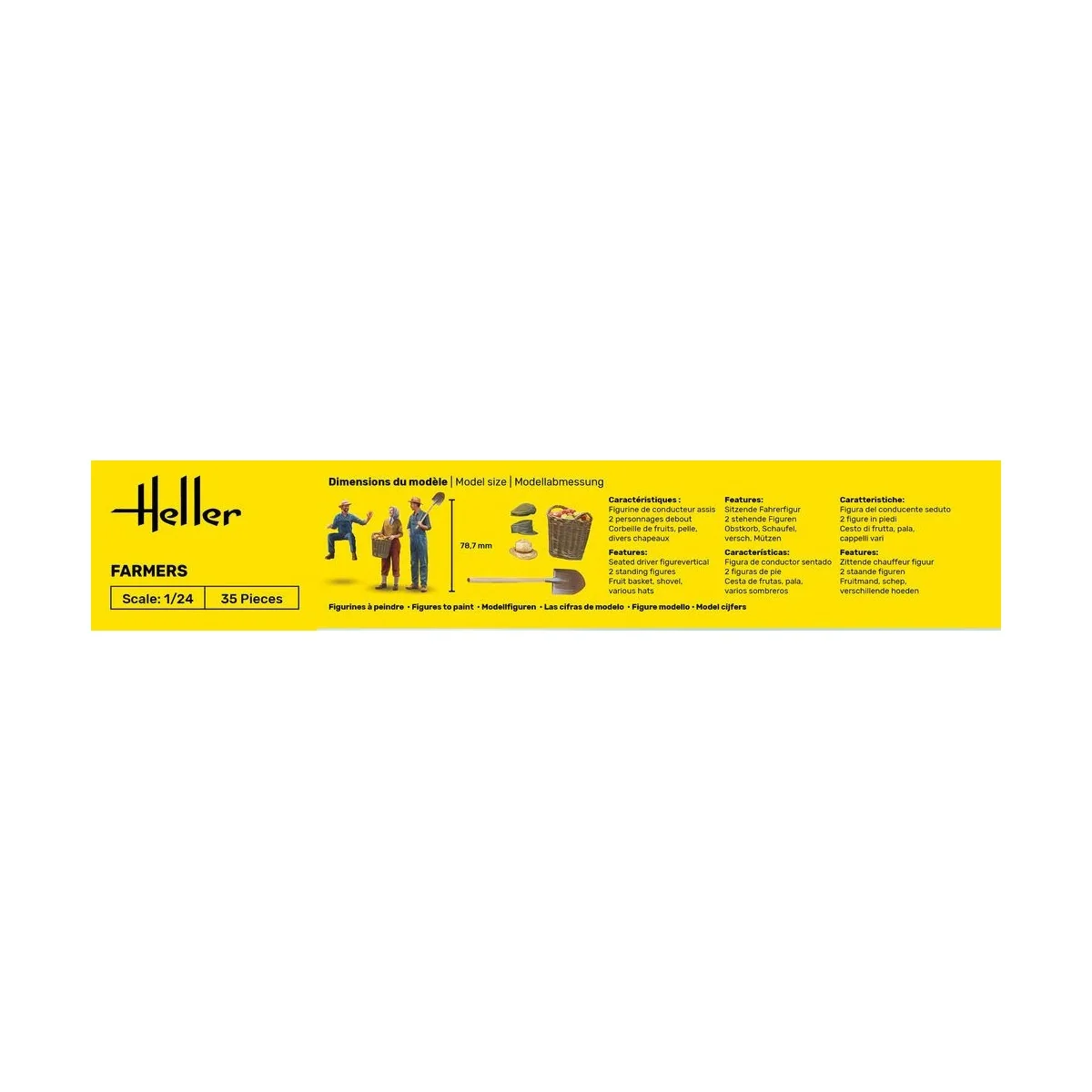 Characters, farmers 1/24 Heller Heller HEL-82752 - 3 Characters, farmers 1/24 Heller Heller HEL-82752 - 3