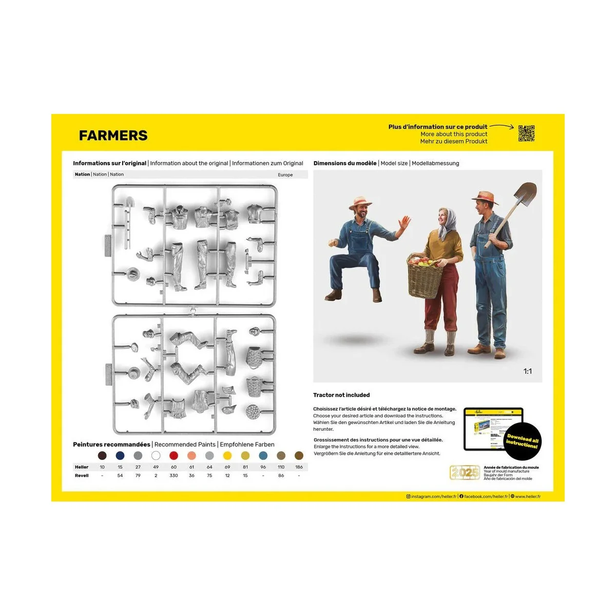 Personnages, fermiers 1/24 Heller Heller HEL-82752 - 2