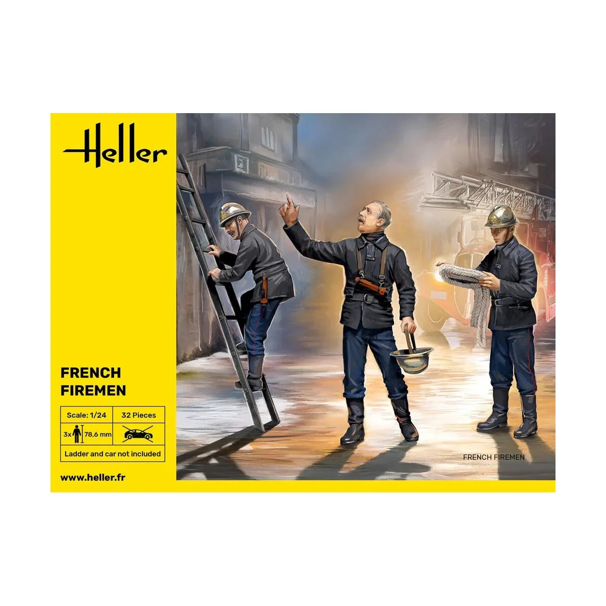 Personnages, pompiers français 1/24 Heller Heller HEL-82753 - 2