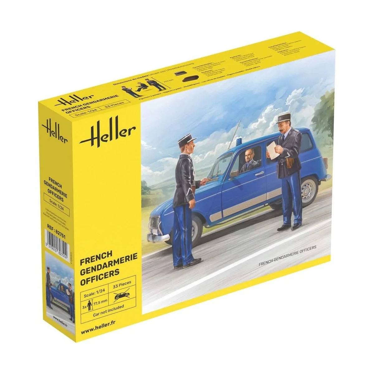Personnages, gendarmes français 1/24 Heller Heller HEL-82751 - 1 Personnages, gendarmes français 1/24 Heller Heller HEL-82751 - 1