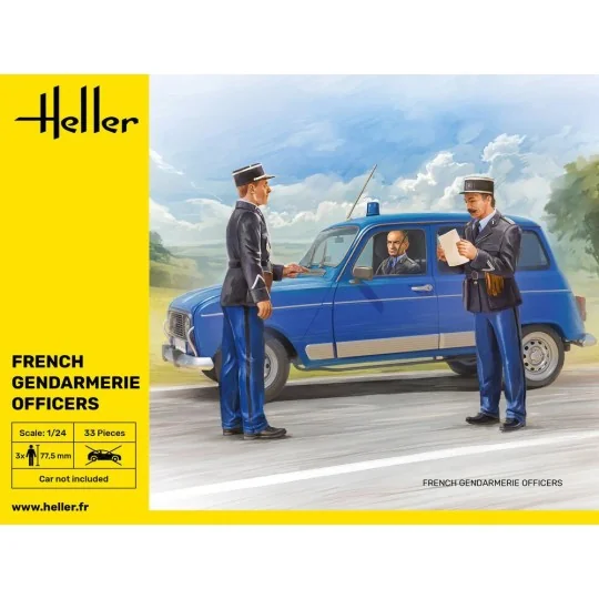 HEL-82751-Characters, French gendarmes 1/24 Heller