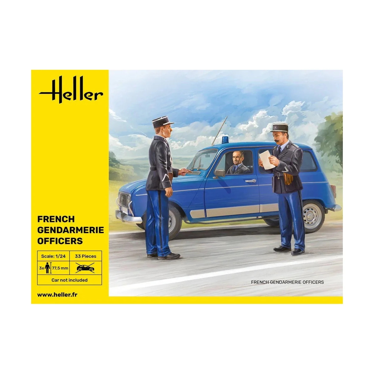 Personnages, gendarmes français 1/24 Heller Heller HEL-82751 - 3 Personnages, gendarmes français 1/24 Heller Heller HEL-82751 - 3