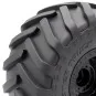 HTR-T463-Pneus Monster Truck sur jante Noires 6" 1/10 Hobbytech - HTR-T463