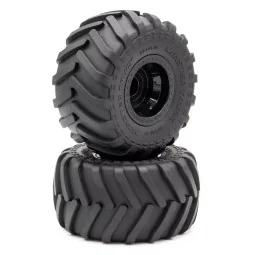 copy of Optimo Short race tyres on RIM black Hobbytech Hobbytech HTR-T463 - 1