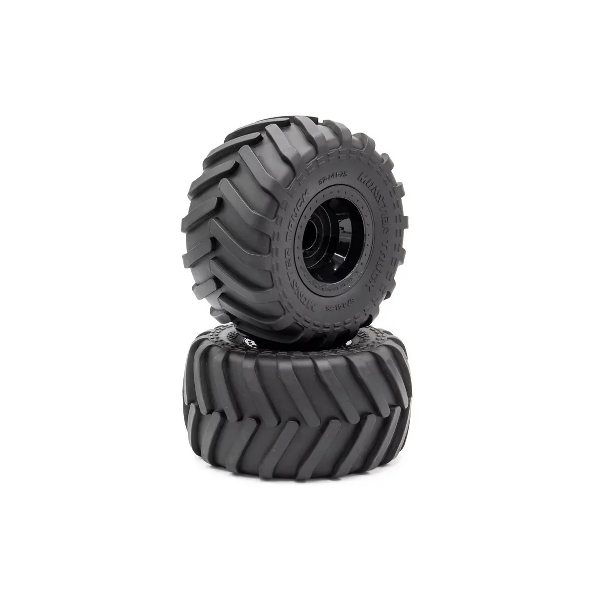 Pneus Monster Truck sur jante Noires 6" 1/10 Hobbytech Hobbytech HTR-T463 - 1