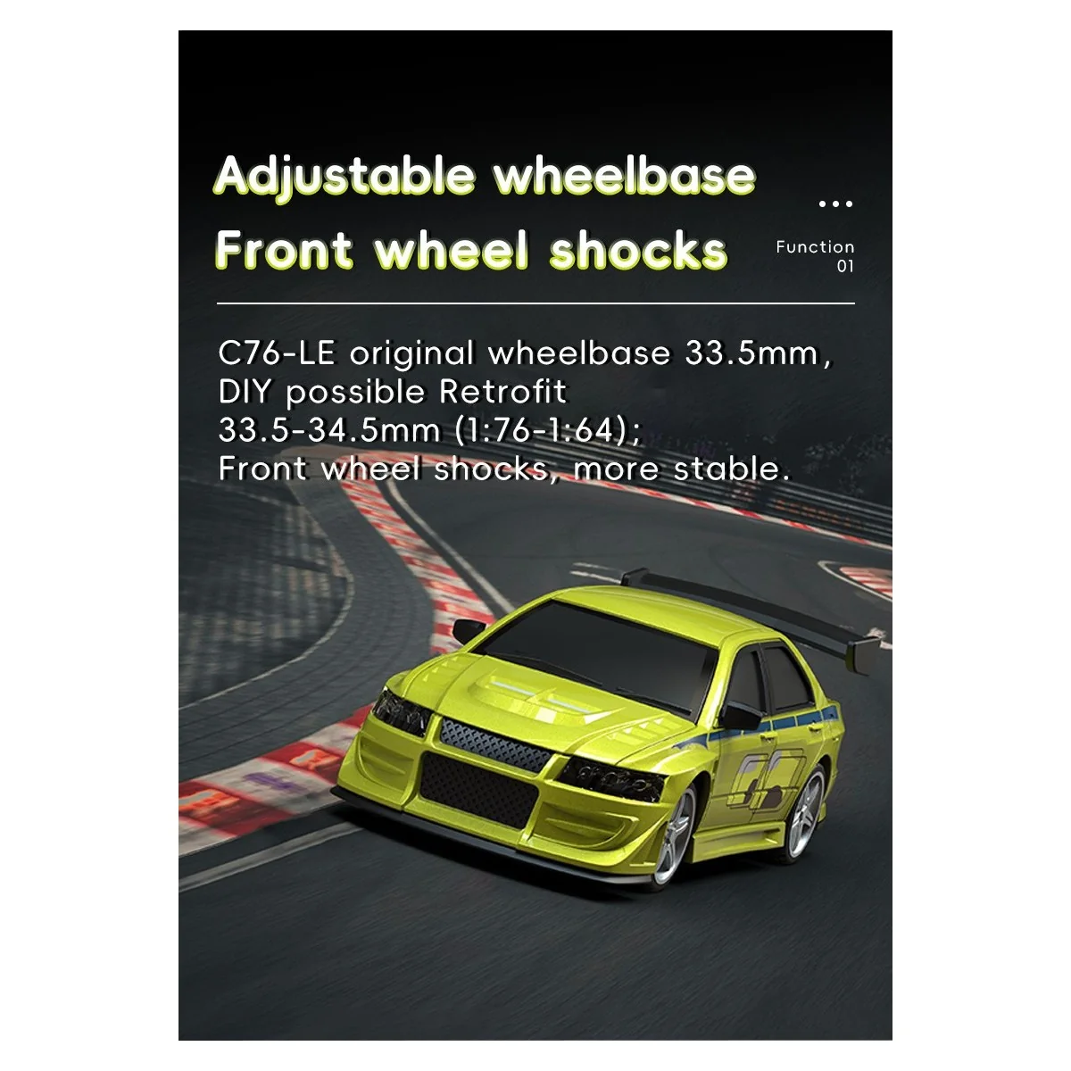 Micro Sport Jaune C76 Limited Edition 1/76 RTR Turbo Racing Turbo Racing TB-C76-LE - 4