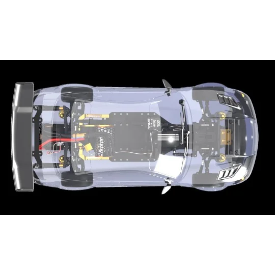 8.OVER-D10.COMBS15-Voiture piste Drift OVER-D10 Combo + Carrosserie S15 1/10 KIT HobbyTech