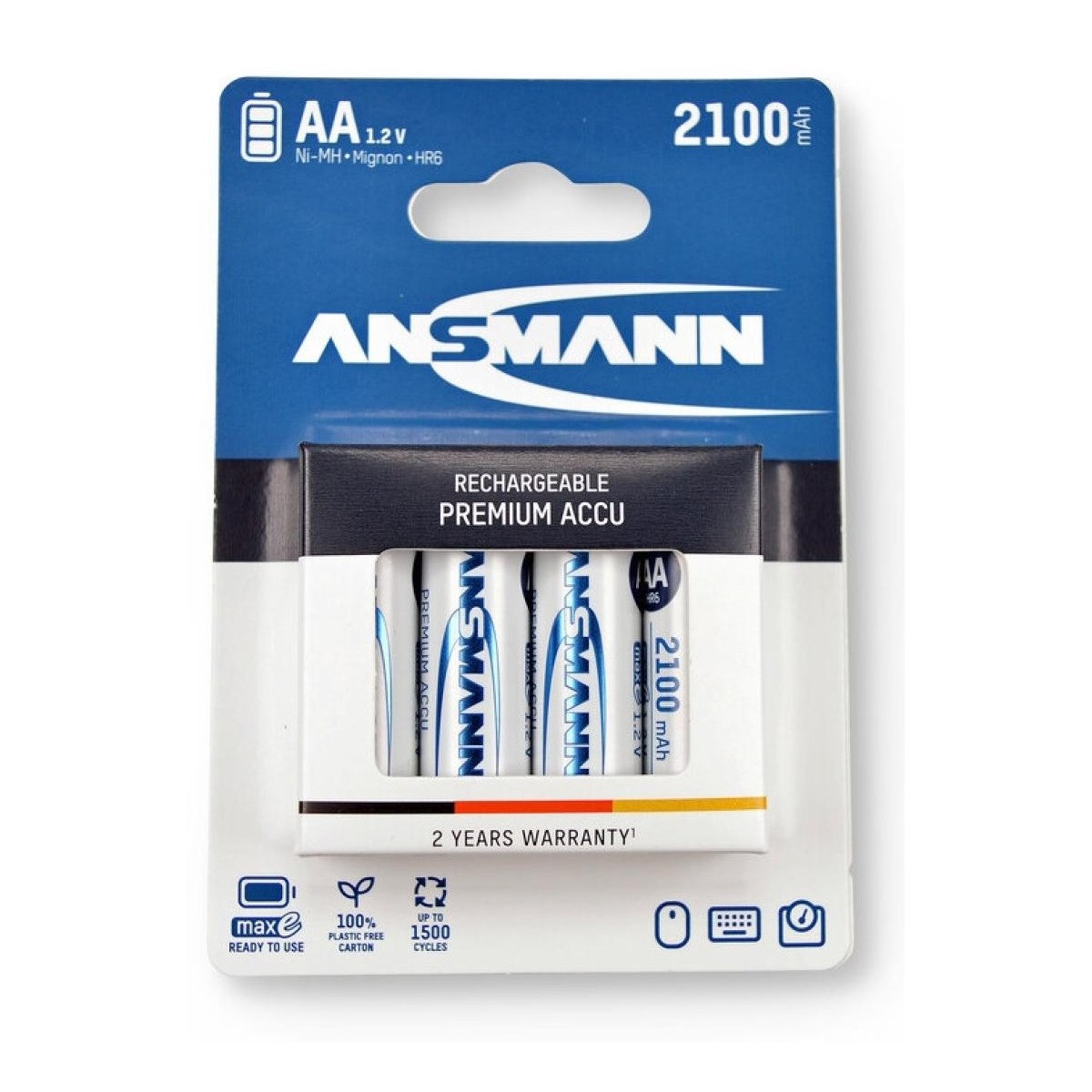 Accus R6 AA NiMh 2100mAh (4) Ansmann Ansmann Racing 5015563 - 1 Accus R6 AA NiMh 2100mAh (4) Ansmann Ansmann Racing 5015563 - 1