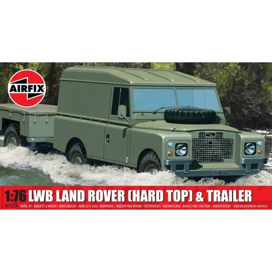 A02324-LWB Land Rover (Hard Top) & Trailer 1/76 Airfix - A02324
