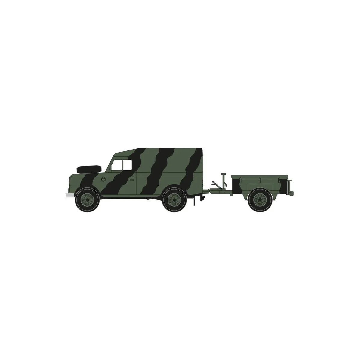 LWB Land Rover (Hard Top) & Trailer 1/76 Airfix Airfix A02324 - 5