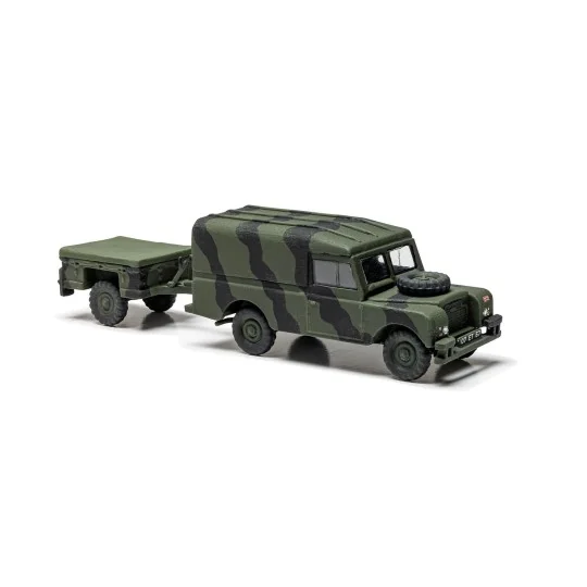 A02324-LWB Land Rover (Hard Top) & Trailer 1/76 Airfix - A02324