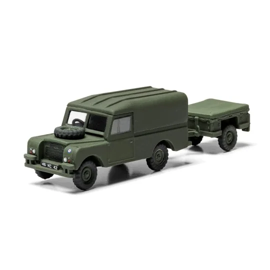 A02324-LWB Land Rover (Hard Top) & Trailer 1/76 Airfix - A02324