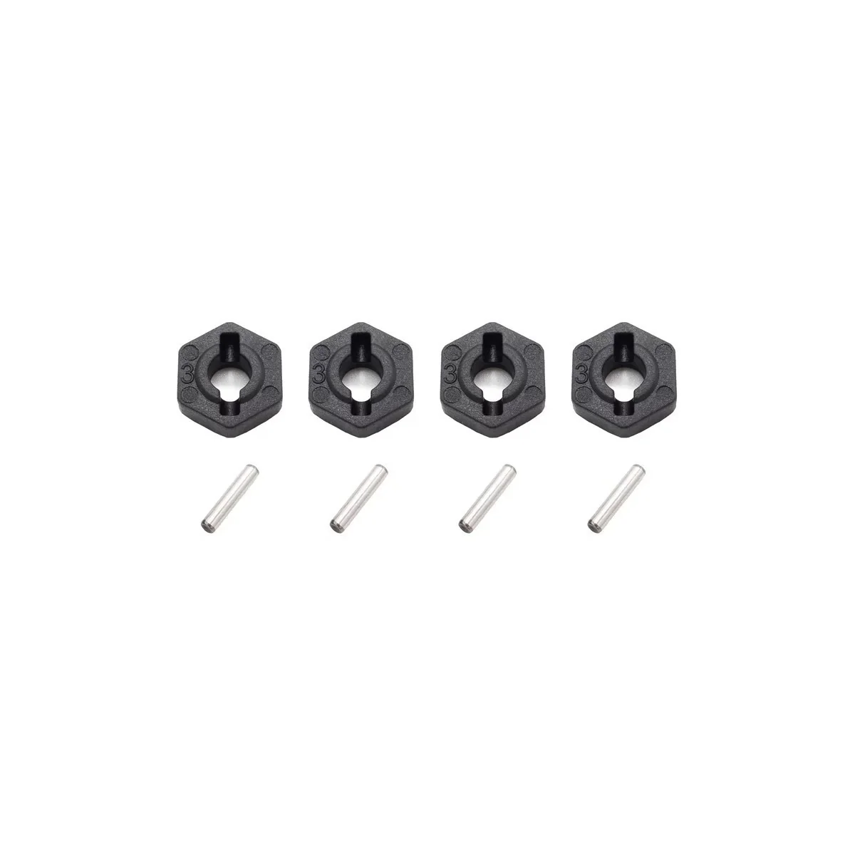 Funtek SBX Wheel Hexagons + Keys (x4) Funtek FTK-21101 - 1 Funtek SBX Wheel Hexagons + Keys (x4) Funtek FTK-21101 - 1