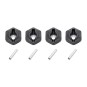 Funtek SBX Wheel Hexagons + Keys (x4) Funtek FTK-21101 - 1 FTK-21101-Funtek SBX Wheel Hexagons + Keys (x4) - FTK-21101