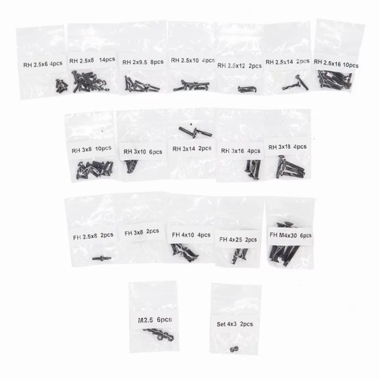 FTK-21105-Funtek SBX Complete Screw Kit