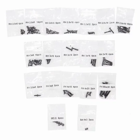 FTK-21105-Funtek SBX Complete Screw Kit - FTK-21105