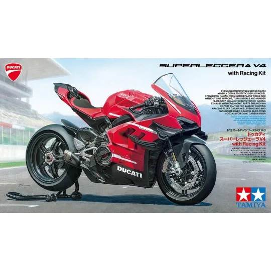 Ducati Superleggera V4 + racing kit 1/12 Tamiya Tamiya 14143 - 2 14143-Ducati Superleggera V4 + kit course 1/12 Tamiya - 14143