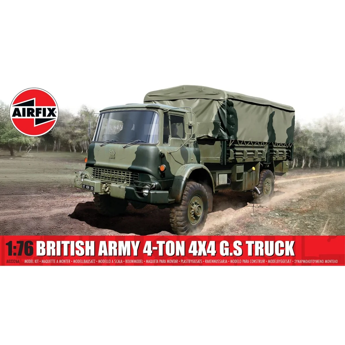 4-ton 4x4 G.S Truck armée anglaise 1/76 Airfix Airfix A02326A - 1