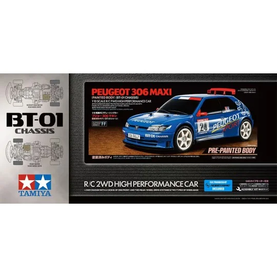47513-Kit Peugeot 306 Maxi BT-01 Tamiya - 47513