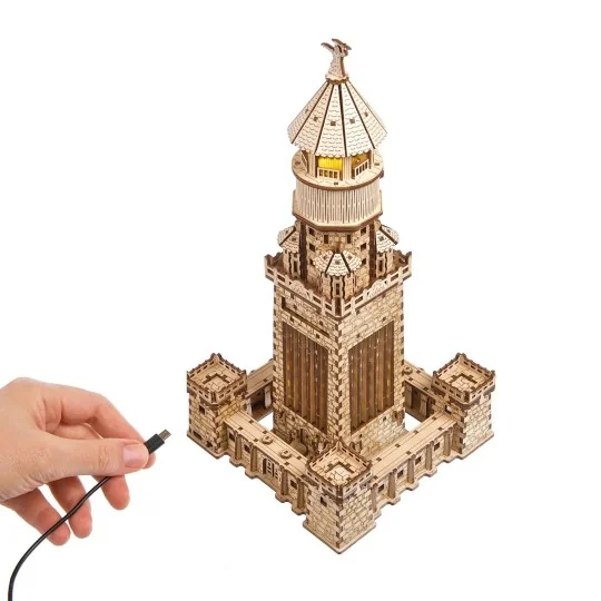 UG-70254-Phare d’Alexandrie Puzzle 3D bois UGEARS - UG-70254