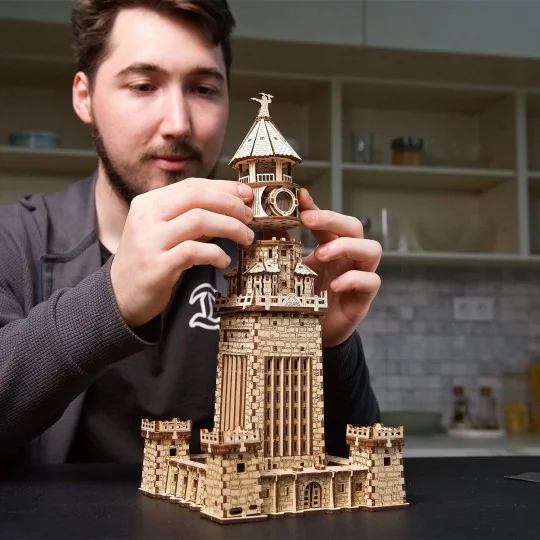 UG-70254-Phare d’Alexandrie Puzzle 3D bois UGEARS - UG-70254