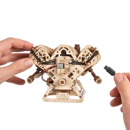 V8 Engine 3D Wooden Puzzle UGEARS UGEARS UG-70264 - 2 UG-70264-V8 Engine 3D Wooden Puzzle UGEARS - UG-70264