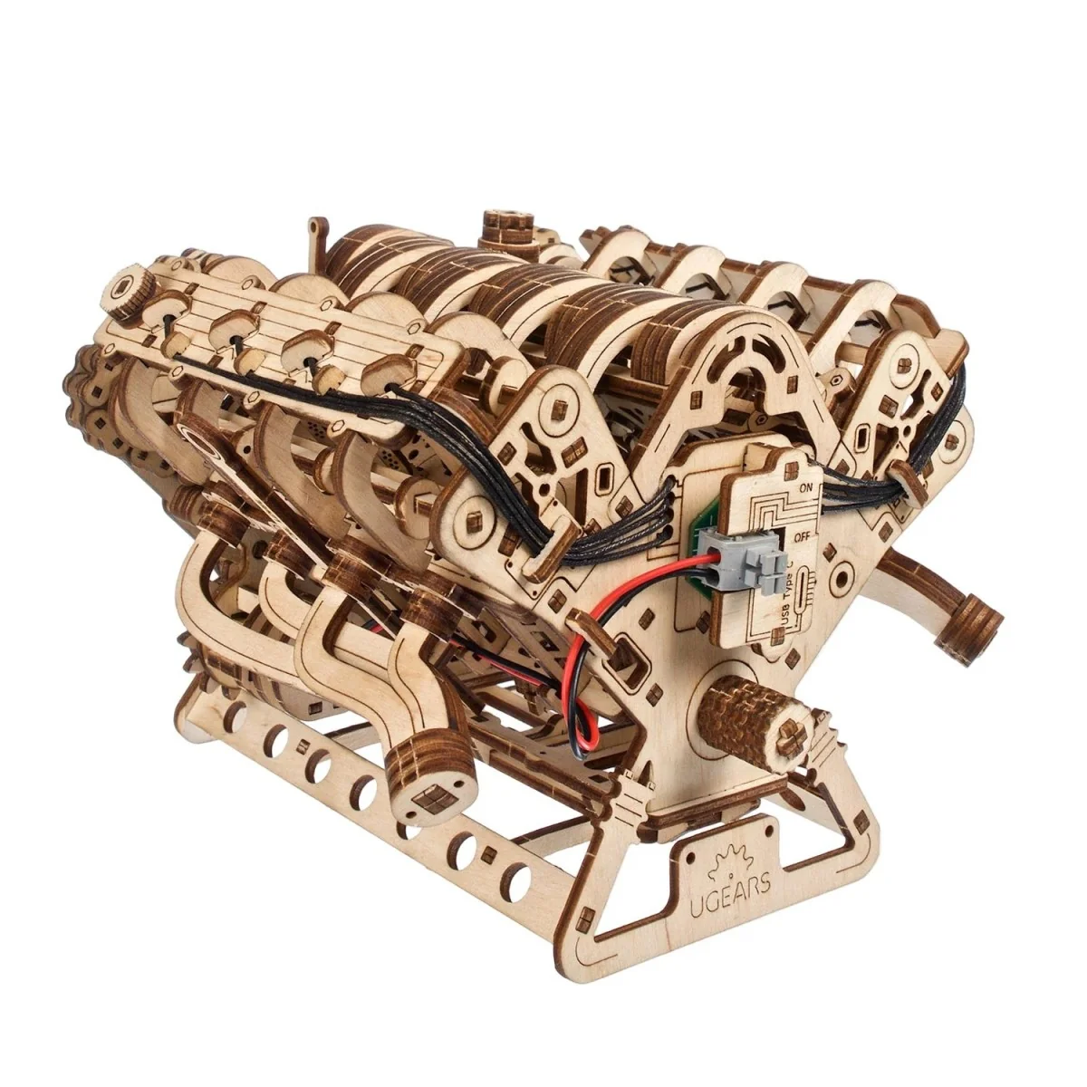 V8 Engine 3D Wooden Puzzle UGEARS UGEARS UG-70264 - 3