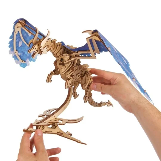 UG-70151-Dragon Tempête Puzzle 3D bois UGEARS