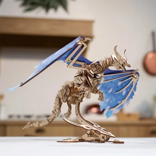 Dragon Tempête Puzzle 3D bois UGEARS UGEARS UG-70151 - 7 UG-70151-Dragon Tempête Puzzle 3D bois UGEARS - UG-70151
