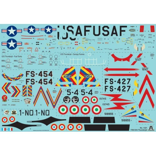 I1321-F-84G Thunderjet aircraft 1/72 Italeri