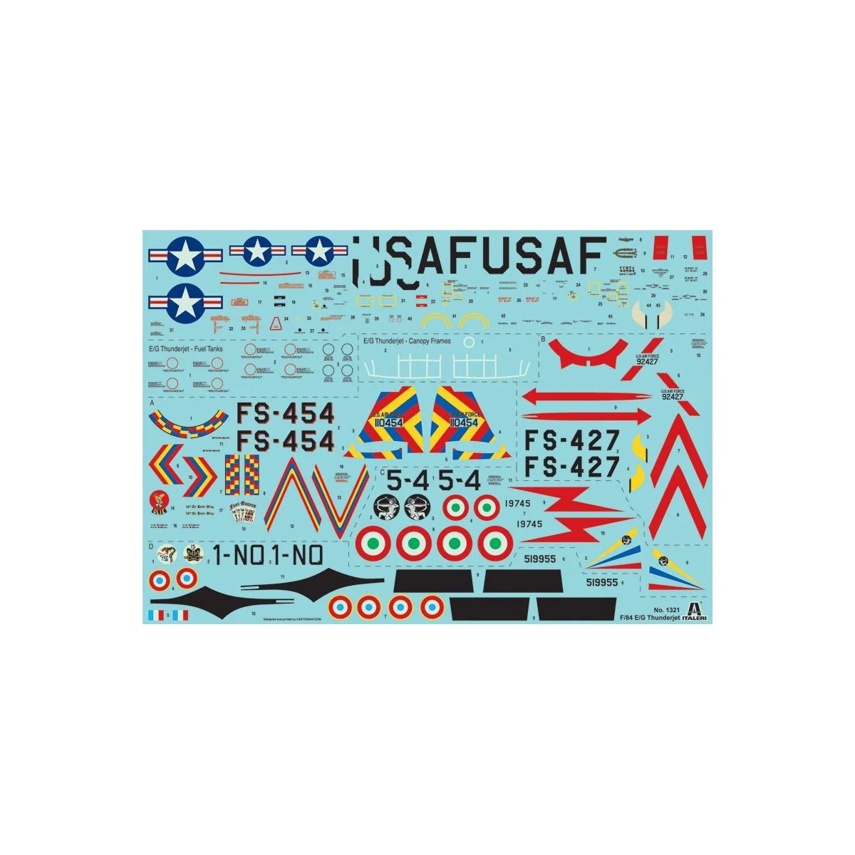 F-84G Thunderjet aircraft 1/72 Italeri Italeri I1321 - 2