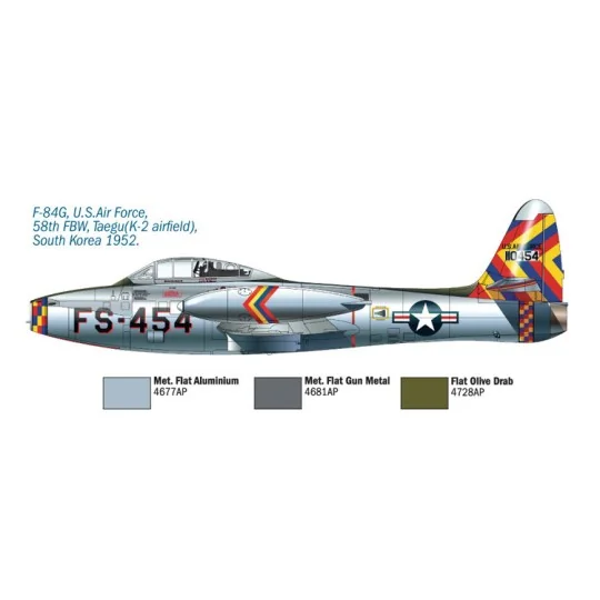 I1321-F-84G Thunderjet aircraft 1/72 Italeri