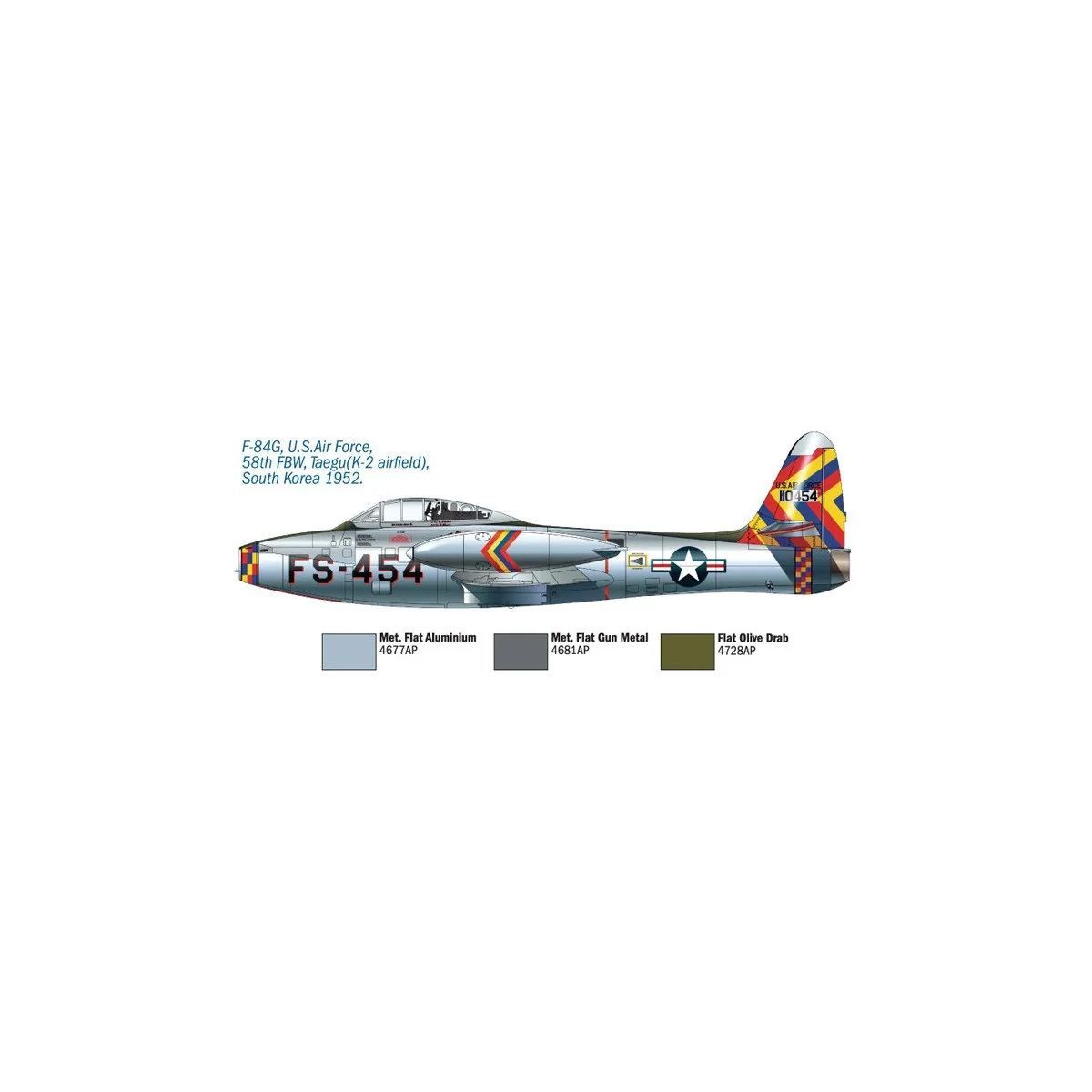 F-84G Thunderjet aircraft 1/72 Italeri Italeri I1321 - 4