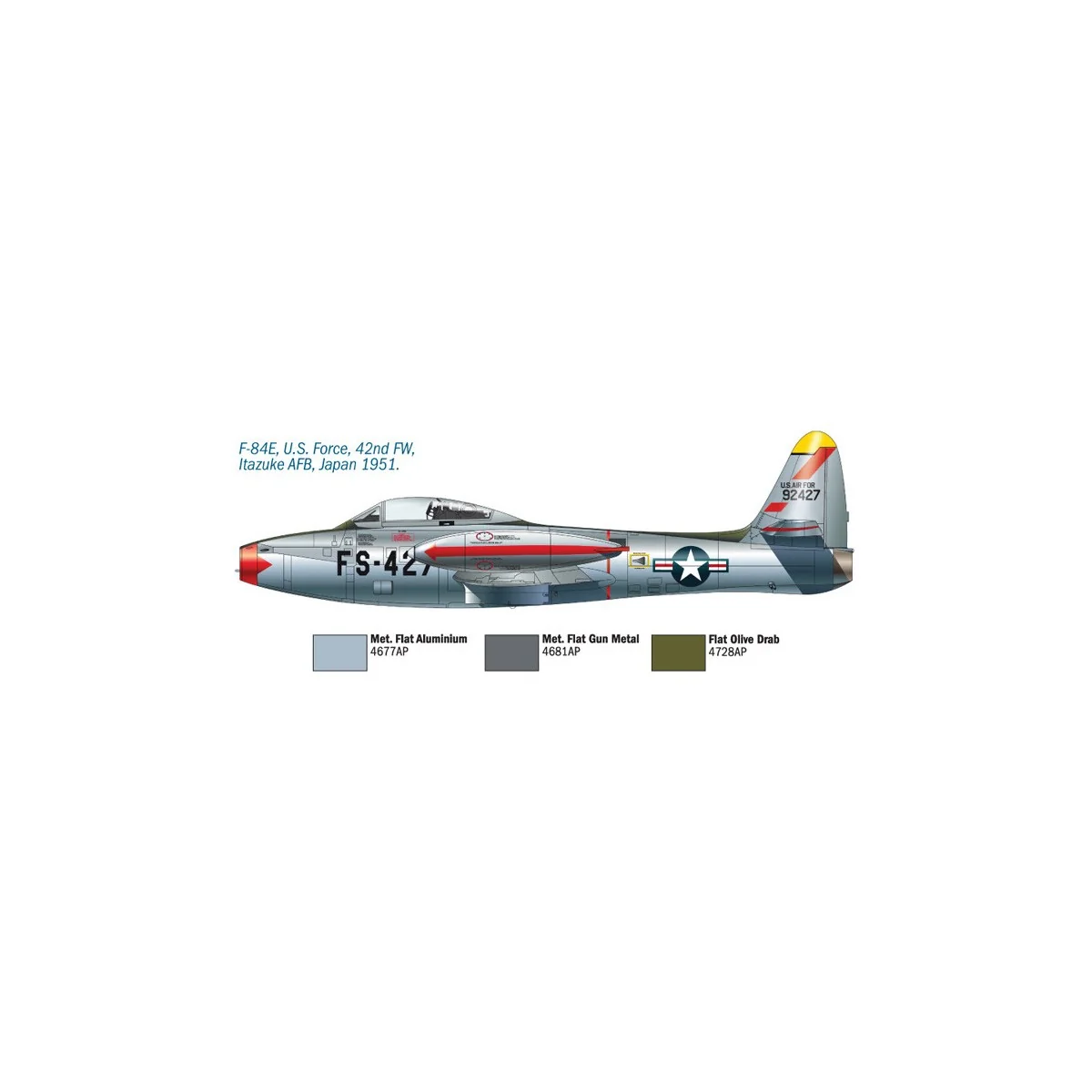 F-84G Thunderjet aircraft 1/72 Italeri Italeri I1321 - 5