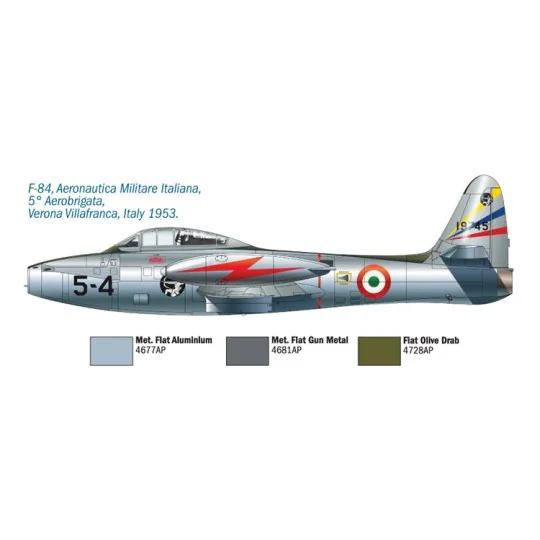 I1321-F-84G Thunderjet aircraft 1/72 Italeri
