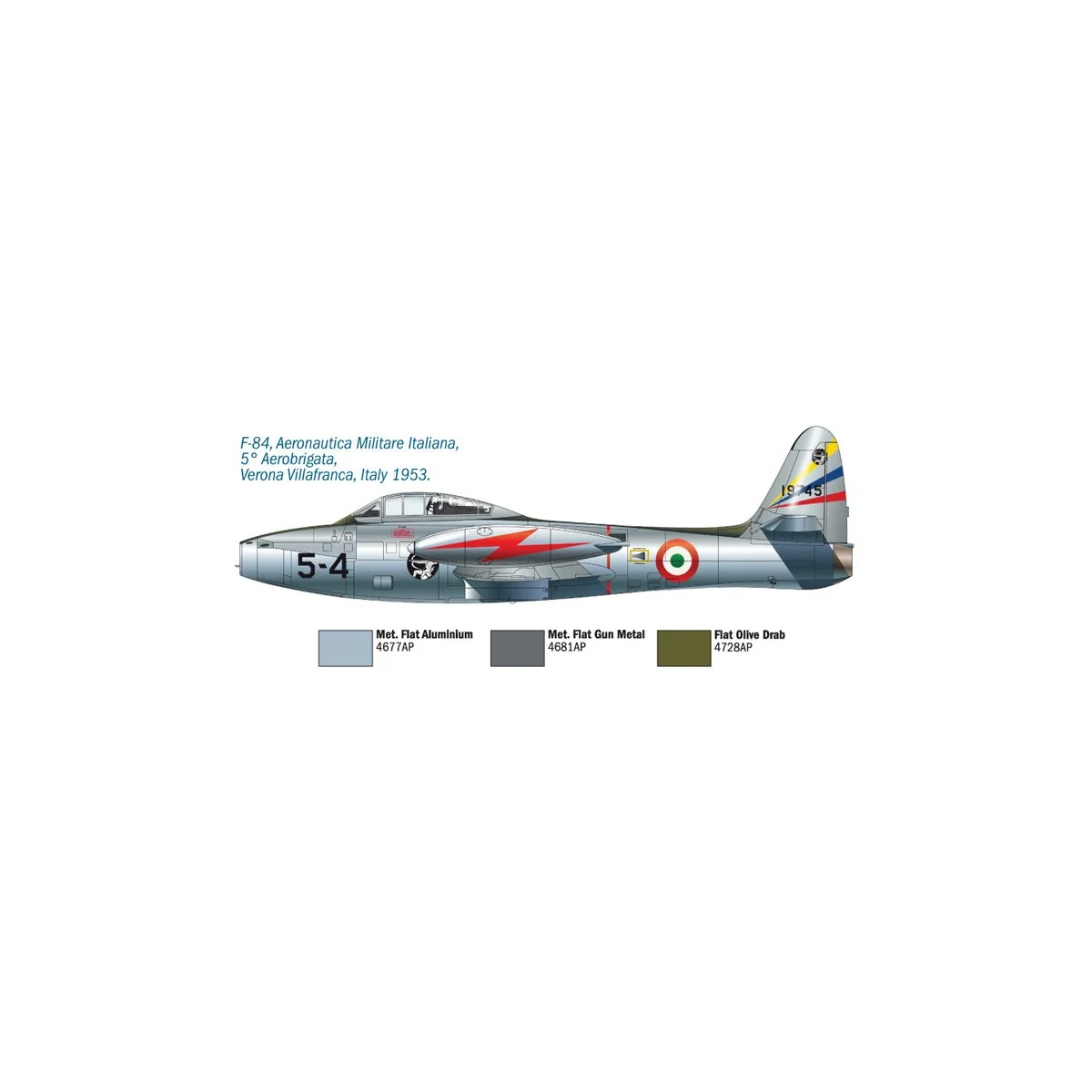 F-84G Thunderjet aircraft 1/72 Italeri Italeri I1321 - 6