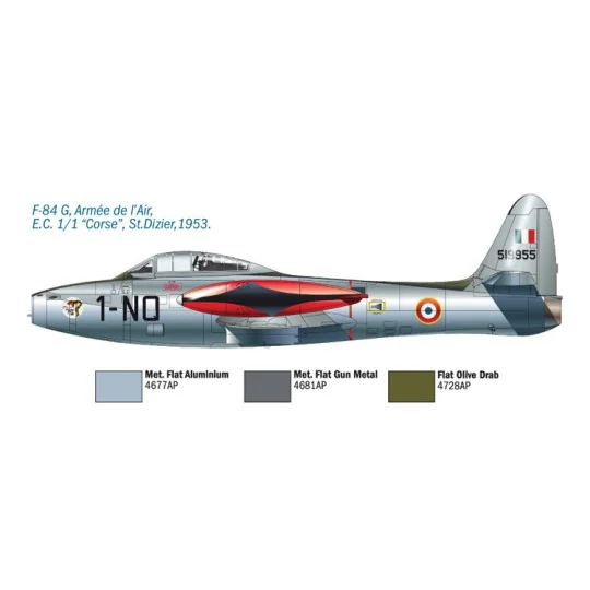 I1321-F-84G Thunderjet aircraft 1/72 Italeri
