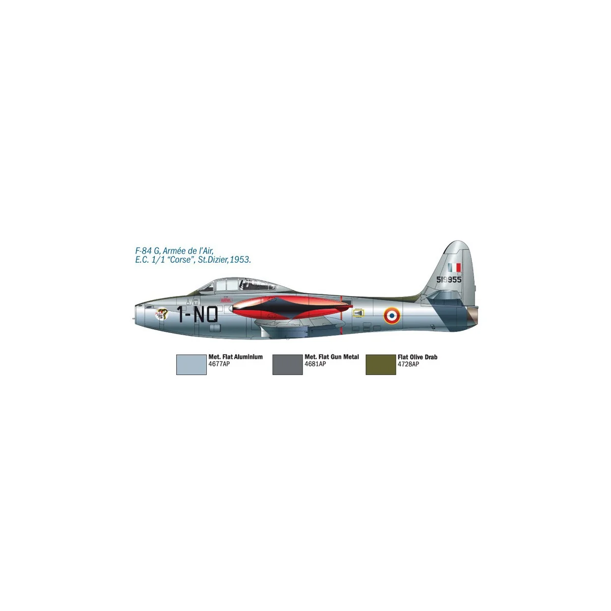 F-84G Thunderjet aircraft 1/72 Italeri Italeri I1321 - 7