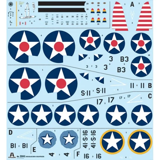 Avion SBD-3 Dauntless 1/48 Italeri Italeri I2841 - 4 I2841-Avion SBD-3 Dauntless 1/48 Italeri - I2841
