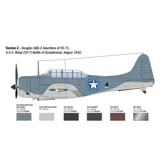 Avion SBD-3 Dauntless 1/48 Italeri Italeri I2841 - 9 I2841-Avion SBD-3 Dauntless 1/48 Italeri - I2841