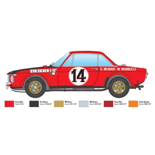 I3670-Lancia Fulvia HF Rallye M.Carlo 1972 1/24 Italeri - I3670