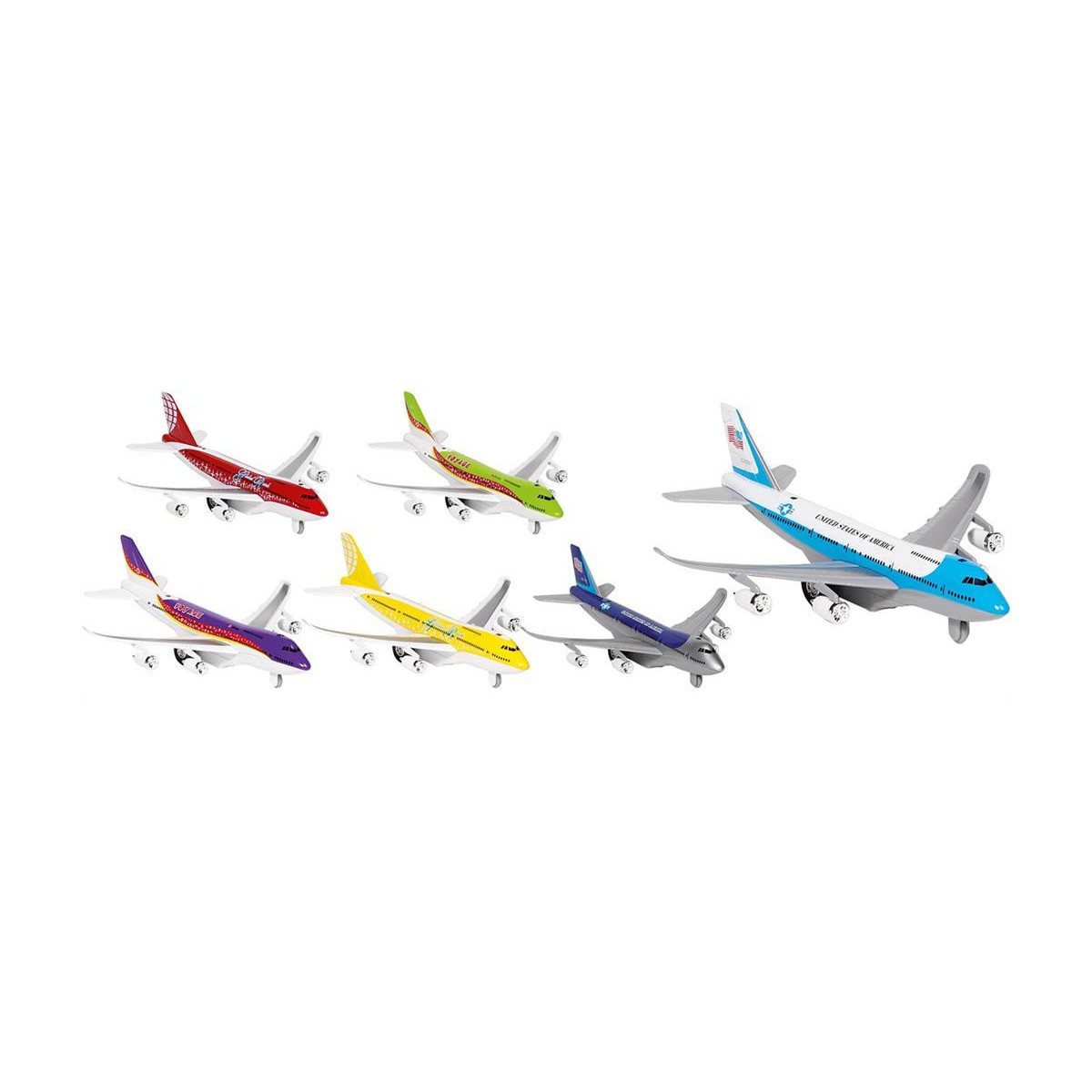 Miniature Diecast avion de ligne avec lumières et son  12320 - 1