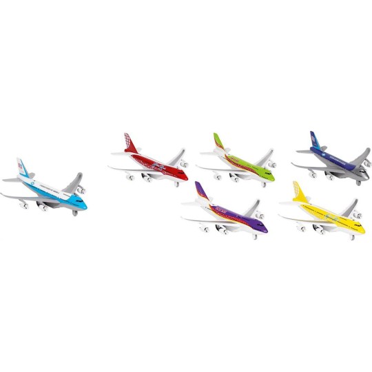 12320-Miniature Diecast avion de ligne avec lumières et son