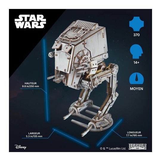 UG-70268-AT-ST Walker Star Wars 3D Wooden Puzzle UGEARS