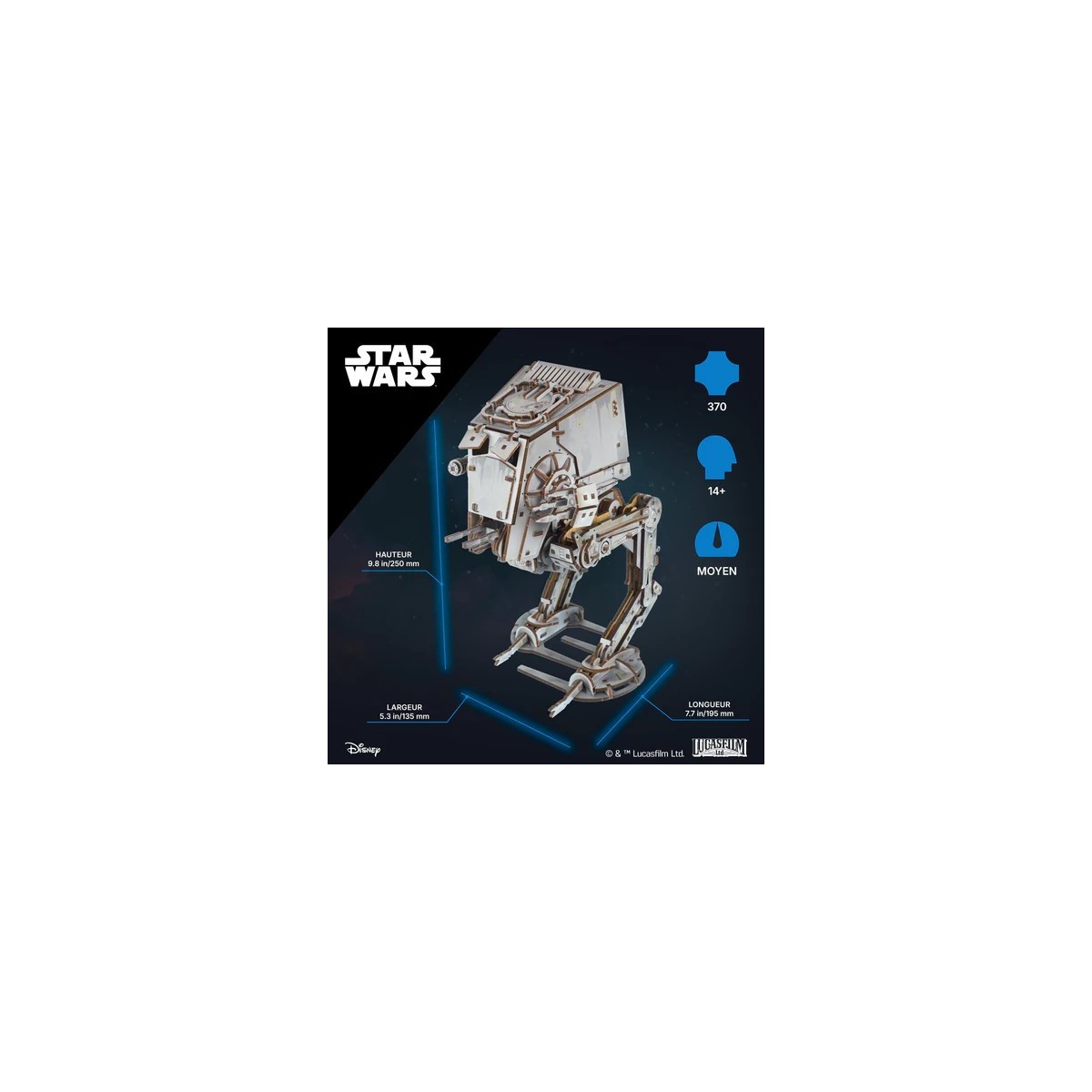 AT-ST Walker Star Wars Puzzle 3D bois UGEARS UGEARS UG-70268 - 10