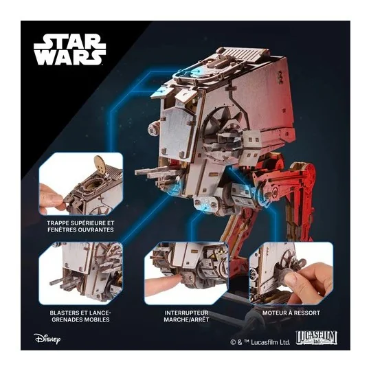 UG-70268-AT-ST Walker Star Wars 3D Wooden Puzzle UGEARS - UG-70268