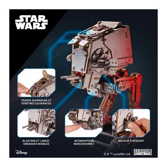 UG-70268-AT-ST Walker Star Wars 3D Wooden Puzzle UGEARS