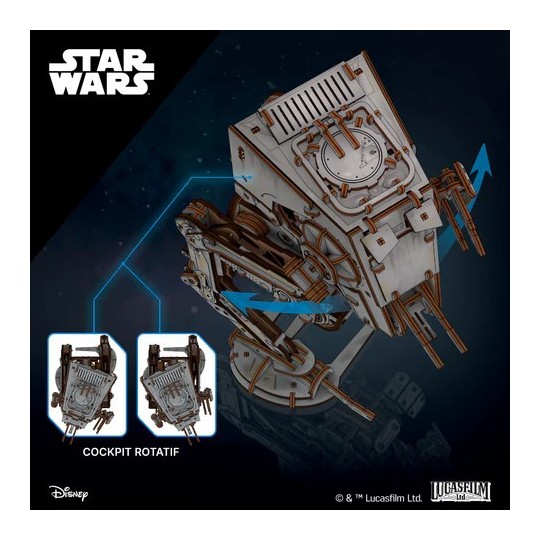 UG-70268-AT-ST Walker Star Wars 3D Wooden Puzzle UGEARS