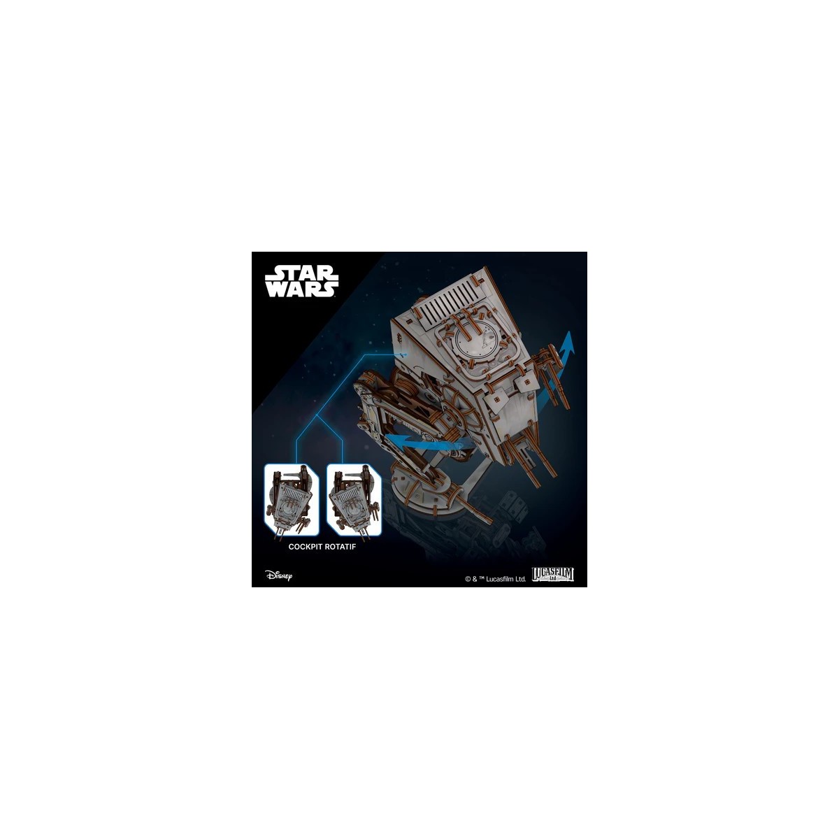 AT-ST Walker Star Wars Puzzle 3D bois UGEARS UGEARS UG-70268 - 13